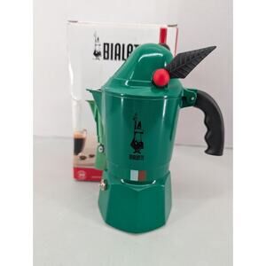 Bialetti Moka Alpina Pot Green Limited Edition Stovetop Espresso Coffee Maker